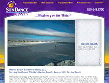 Tablet Screenshot of mexicobeachsundancerealty.com